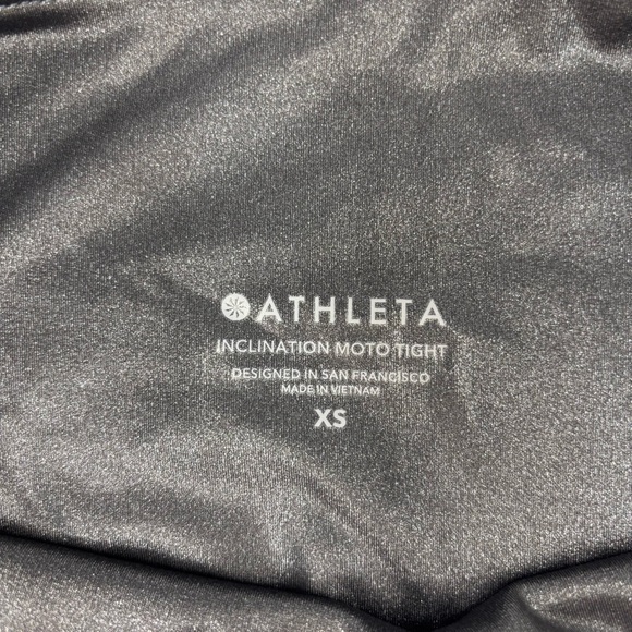 Athleta Inclination Moto Yoga Leggings Black XS - Picture 7 of 9